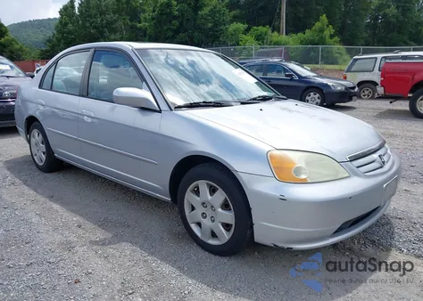 2002 Honda Civic Ex z USA, uszkodzony, nr VIN 2HGES26812H582022
